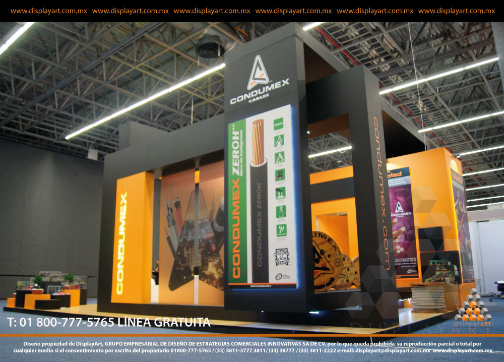 El arte hecho stand. Con tecnología de punta y materiales de alta calidad, creaciones que sobresalen en cualquier exhibición.