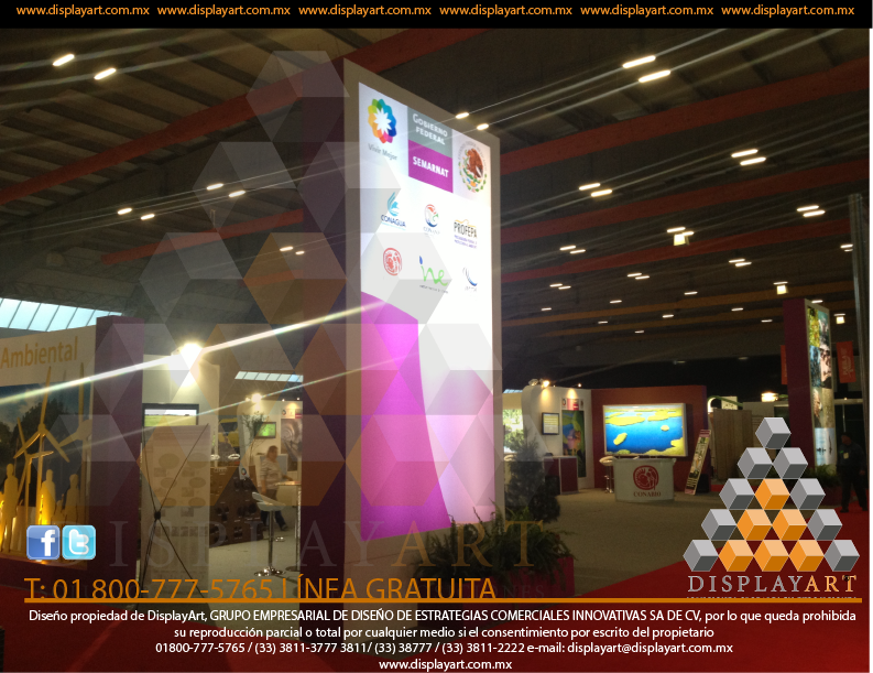 Los pabellones DisplayArt están enfocados a las necesidades en exhibición de gobiernos, países visitantes, empresas y organizaciones de gran alcance.