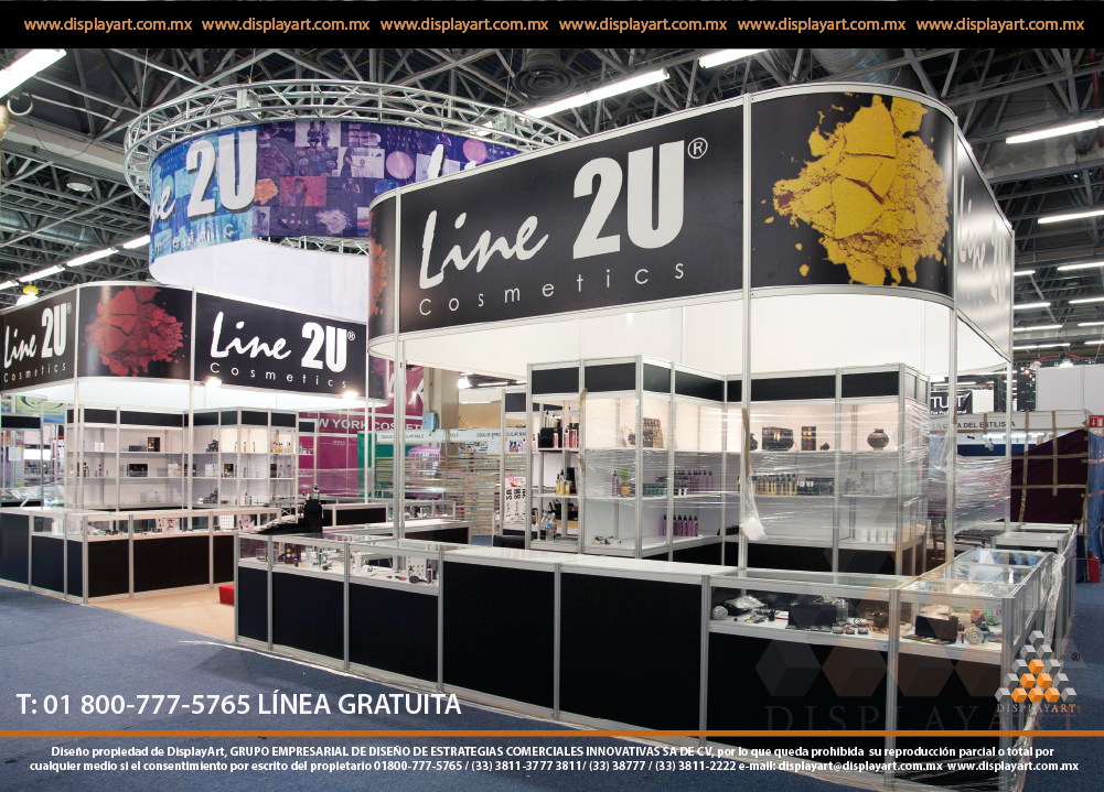 Lograr más con menos.  El stand sistema/modular DisplayArt consigue versátiles y creativas propuestas, reduce el tiempo de instalación y minimiza los costos.